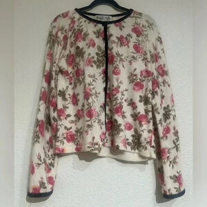 Vintage Victoria Holley Flowered Cardigan